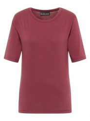 ELBSAND Koszulka "Siva" w kolorze czerwonym rozmiar: S. Czerwone bluzki damskie ELBSAND, s, bez wzorów, bez kołnierzyka, bez ramiączek. Za 73.93 zł.