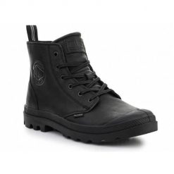 Buty do chodzenia męskie Palladium Pampa Zip Lth. Czarne buty sportowe na co dzień męskie Palladium, z materiału, bez zapięcia, trekkingowe. Za 654.00 zł.