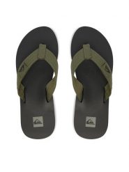 Quiksilver Japonki EO-DUNE CQ10036MGB Zielony. Zielone klapki i japonki męskie Quiksilver, ze skóry. Za 109.99 zł.