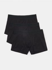 Bawełniane bokserki classic 3 pack - czarny. Czarne bokserki męskie Sinsay, bez wzorów, z bawełny. Za 29.99 zł.