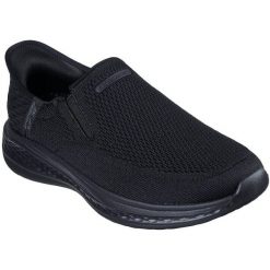 Buty sportowe męskie Skechers Slade Deacon. Czarne buty sportowe na co dzień męskie Skechers, bez zapięcia. Za 359.99 zł.