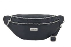 Saszetka skórzana nerka BARBERINI'S 985-1 czarna. Czarne shopper bag damskie Barberinis, bez wzorów, ze skóry, bez dodatków. Za 169.99 zł.