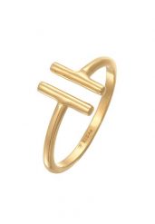 Elli Damski Geo Trend otwarty w srebrze 925 Sterling Silver Pierścionki 1 ct. Szare pierścionki damskie Elli, srebrne. Za 263.99 zł.