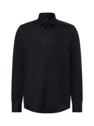 Finshley & Harding koszula biznesowa - non-iron Mężczyźni Slim Fit Bawełna czarny, 38. Czarne koszule męskie Finshley & Harding, m, bez wzorów, z bawełny, bez kołnierzyka, bez ramiączek. Za 149.95 zł.