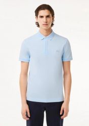 Męska koszulka polo Lacoste. Niebieskie koszulki polo męskie Lacoste, m, bez wzorów, z bawełny, bez ramiączek. Za 703.99 zł.