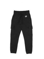 Bluza z bawełna z sznurek regulacyjny na co dzień. Czarne bluzy bez kaptura męskie LEONE 1947 APPAREL, z bawełny. Za 218.92 zł.