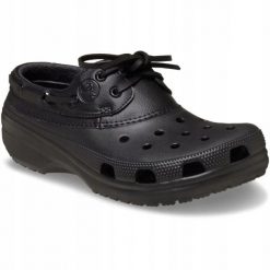 Crocs Męskie Półbuty Chodaki Lekkie Wygodne Classic Islander 43-44. Czarne półbuty damskie Crocs, z materiału, bez zapięcia. Za 299.99 zł.