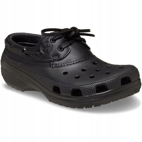 Crocs Męskie Półbuty Chodaki Lekkie Wygodne Classic Islander 43-44. Czarne półbuty damskie Crocs, z materiału, bez zapięcia. Za 299.99 zł.