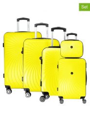 Geographical Norway 5-częściowy zestaw "Sunlighteo" w kolorze żółtym rozmiar: onesize. Żółte walizki Geographical Norway, bez wzorów, z materiału. Za 543.99 zł.