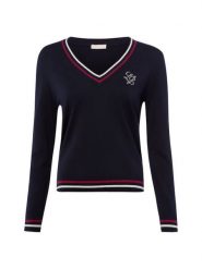 Liu Jo Collection Sweter z dzianiny Kobiety niebieski, M. Niebieskie swetry klasyczne damskie Liu Jo Collection, m, z dzianiny, bez kołnierzyka. Za 379.95 zł.