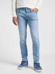 MESKIE SPODNIE JEANSOWE LEE LUKE TYPHOON 112363977. Spodnie materiałowe męskie Lee, bez wzorów, z jeansu. Za 219.99 zł.