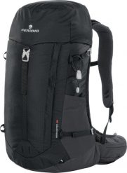 Plecak trekkingowy Ferrino Hikemaster. Czarne plecaki damskie Ferrino, bez wzorów, z materiału. Za 559.99 zł.