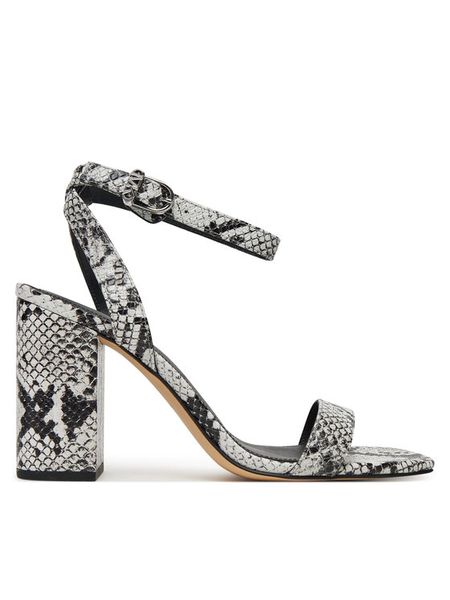 MICHAEL Michael Kors Sandały Merriam 40S5MMHS1E Szary. Szare sandały damskie MICHAEL Michael Kors, bez wzorów, ze skóry, bez obcasa, na słupku. Za 629.99 zł.