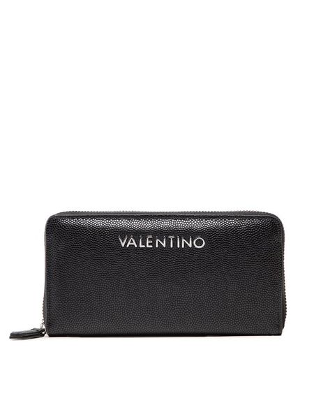 Valentino Portfel Divina VPS1R4155G Czarny. Czarne portfele damskie Valentino, bez wzorów, ze skóry. Za 189.99 zł.