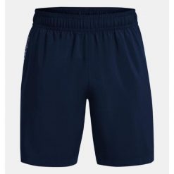 Spodenki treningowe męskie lekkie Under Armour 1370388. Niebieskie szorty męskie Under Armour, bez kołnierzyka. Za 169.99 zł.