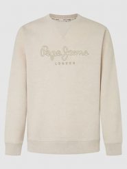 Pepe Jeans Bluza "New Nouvel" w kolorze kremowym rozmiar: XS. Brązowe bluzy bez kaptura męskie Pepe Jeans, xs, z bawełny. Za 118.56 zł.