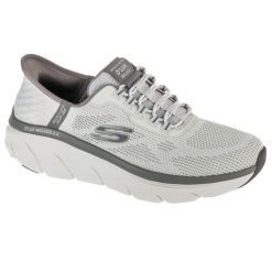 Buty sportowe Sneakersy męskie, Slip-ins: D'Lux Walker 2.0 - Rezinate. Szare buty sportowe na co dzień męskie Skechers, bez zapięcia. Za 449.99 zł.