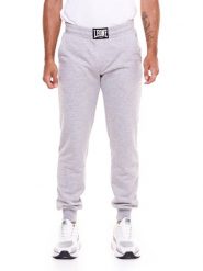 Bluza z kieszenie na co dzień na siłownię. Szare bluzy sportowe męskie LEONE 1947 APPAREL, bez wzorów, bez kołnierzyka, bez ramiączek. Za 126.26 zł.