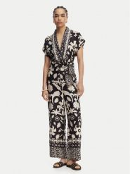 LOLA CASADEMUNT Kombinezon LS2616033 Czarny Regular Fit. Czarne kombinezony damskie lola casademunt, m, bez wzorów, z wiskozy, bez kołnierzyka, bez ramiączek. Za 543.99 zł.