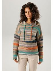 Aniston Sweter ze wzorem rozmiar: 44. Swetry klasyczne damskie Aniston, bez kołnierzyka. Za 79.40 zł.