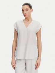 Calvin Klein Bluzka K20K208210 Błękitny Regular Fit. Niebieskie bluzki damskie CALVIN KLEIN, bez wzorów, z lyocellu, bez ramiączek. Za 309.99 zł.
