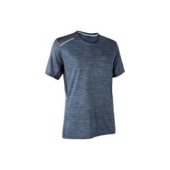 Koszulka do biegania krótki rękaw RUN DRY+ męska. Czarne t-shirty sportowe męskie KALENJI, l, z elastanu, bez ramiączek, do biegania. Za 39.99 zł.