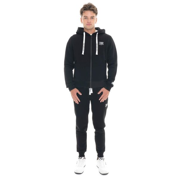 Bluza Herren Winter-Kapuzens z logo Reißverschluss, mała Leone 1947 Logo. Czarne bluzy bez kaptura męskie LEONE 1947 APPAREL, bez wzorów, z bawełny, sportowe, bez kołnierzyka, bez ramiączek. W wyprzedaży za 206.29 zł.