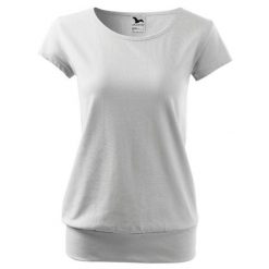 Koszulka Damska City. Białe bluzki damskie ALDER, bez wzorów, bez kołnierzyka. Za 48.99 zł.