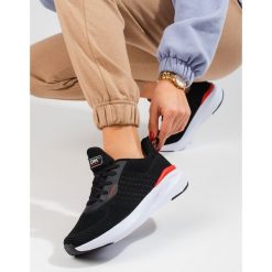 Damskie czarne buty sportowe na grubej podeszwie DK. Czarne buty sportowe na co dzień damskie bez wzorów. Za 194.02 zł.