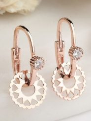 Heliophilia Pozłacane kolczyki-kreole rozmiar: onesize. Żółte kolczyki damskie Heliophilia, z cyrkonią, pozłacane. Za 106.38 zł.