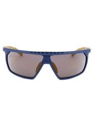 Adidas Męskie okulary przeciwsłoneczne w kolorze granatowo-żółtym rozmiar: 70. Niebieskie okulary przeciwsłoneczne męskie Adidas, z tworzywa sztucznego. Za 266.01 zł.