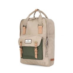 Plecak na laptopa Doughnut Macaroon Large Jungle Series - beige. Brązowe plecaki damskie Doughnut, bez wzorów. Za 314.99 zł.