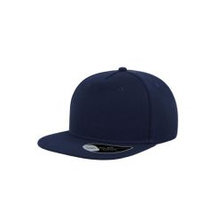 5panelowa Czapka Flat Visor. Czarne czapki męskie ATLANTIS, bez wzorów, z tkaniny. Za 60.99 zł.