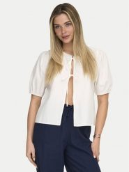 ONLY Bluzka Jenna 15368592 Kremowy Regular Fit. Białe bluzki damskie Only, l, bez wzorów, z syntetyku, bez ramiączek. Za 149.99 zł.