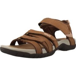 Sandały TEVA W TIRRA Jasnobrązowy. Brązowe obuwie trekkingowe damskie Teva, bez wzorów, ze skóry, bez obcasa. Za 347.99 zł.