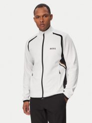 BOSS Bluza Spin 50554402 Biały Regular Fit. Białe bluzy bez kaptura męskie Boss, m, z syntetyku. Za 999.99 zł.