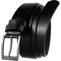 Pasek czarny unisex Cavaldi BOM-P2-130 BLACK. Czarne paski męskie 4U Cavaldi, bez wzorów, ze skóry ekologicznej. Za 14.99 zł.