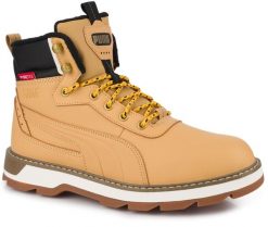 Męskie buty sportowe trapery wysokie ocieplane brązowe PURETEX PUMA DESIERTO. Brązowe buty zimowe męskie Puma, na zimę, z materiału, z okrągłym noskiem, za kostkę, bez zapięcia. Za 279.00 zł.