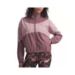 Kurtka dresowa Under Armour RIVAL WOVEN. Czerwone kurtki damskie Under Armour, s, bez wzorów, z dresówki, bez kaptura. Za 352.55 zł.