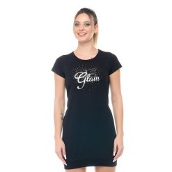 Koszulka z bawełna na co dzień na siłownię. Brązowe bluzki sportowe damskie LEONE 1947 APPAREL, z bawełny, bez kołnierzyka, bez ramiączek. W wyprzedaży za 126.85 zł.