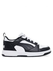 Puma Sneakersy Rebound V6 Lo PS 393834 01 Biały. Białe buty sportowe chłopięce Puma, ze skóry, bez zapięcia. Za 159.99 zł.