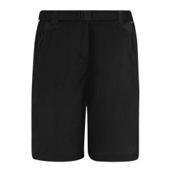 Damskie szorty bermudzkie Regatta Xert Stretch. Czarne szorty damskie Regatta, bez wzorów, sportowe. Za 245.00 zł.