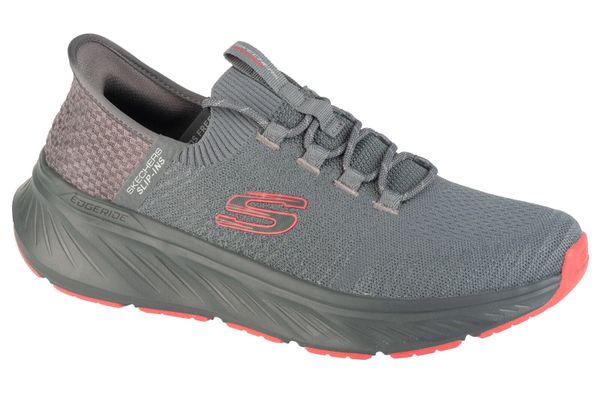 Buty sportowe Sneakersy męskie, Slip-Ins: Edgeride - Raygo. Szare buty sportowe na co dzień męskie Skechers, z materiału, bez zapięcia, trekkingowe. Za 329.99 zł.