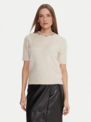 KAOS Sweter RI1NT071 Écru Regular Fit. Swetry klasyczne damskie KAOS, s, z syntetyku, bez kołnierzyka. Za 809.99 zł.