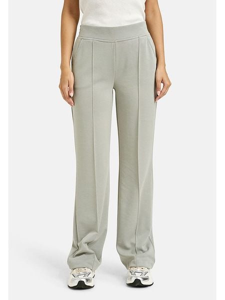 Milano Italy Spodnie w kolorze miętowym rozmiar: L. Zielone spodnie materiałowe damskie Milano Italy, bez wzorów, z materiału, z podwyższonym stanem. Za 173.99 zł.