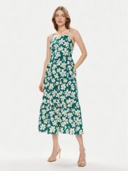 Gap Sukienka letnia 888463-01 Zielony Regular Fit. Zielone sukienki damskie GAP, na lato, m, bez wzorów, z bawełny, bez kołnierzyka, bez ramiączek. Za 239.99 zł.