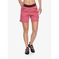 Spodenki wspinaczkowe damskie La Sportiva Roots Shorts. Czerwone szorty damskie La Sportiva, bez wzorów. Za 240.99 zł.