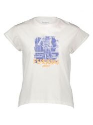 Pepe Jeans Koszulka w kolorze białym rozmiar: M. Białe bluzki damskie Pepe Jeans, m, bez wzorów, z bawełny, bez kołnierzyka. Za 104.89 zł.
