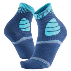 Skarpety ultra trail dla doroslych Sidas Trail Ultra wysokosc kostki. Niebieskie skarpetki damskie SIDAS, bez wzorów. Za 129.00 zł.