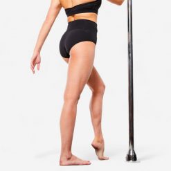 Second Life - Spodenki do pole dance damskie - Stan Dobry. Czarne szorty damskie STAREVER, bez wzorów, z materiału, z podwyższonym stanem. Za 74.99 zł.